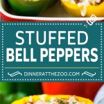 Receta de pimientos rellenos |  Pimientos rellenos # ternera #arroz #pimientos # cena #queso #dinneratthezoo