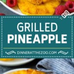¡La piña asada con azúcar morena es un acompañamiento o postre rápido y fácil!