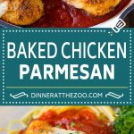 Receta de pollo al horno con parmesano |  Pollo a la parmesana italiana |  Pollo al horno # Pollo # Queso # Pasta # Cena # Dinneratthezoo