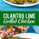 Esta receta de pollo con cilantro y lima es pollo a la parrilla marinado y cubierto con una salsa picante de cilantro y lima.  ¡La manera perfecta y rápida de darle vida a tu pollo a la parrilla!  #ConquerTheExpected #ad