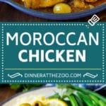 Receta de pollo marroquí # pollo # cena #oliva #dinneratthezoo