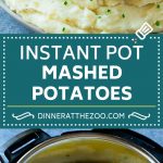 Receta Instantánea de Puré de Papa |  Puré de patatas olla a presión |  Puré de papas fácil #papas # guarnición #instantpot # acción de gracias # cena #dinneratthezoo