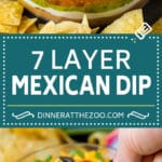 Receta de 7 capas |  Salsa mexicana # frijoles # dip #aperitivo # aguacate #salsa #dinneratthezoo