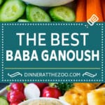 Receta de Baba Ganoush |  Salsa de berenjena # berenjenas #aperitivo #dip #salud # sin gluten # lowcarb #dinneratthezoo