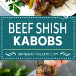 Receta de brochetas de carne |  Brochetas de ternera # asar # ternera # filete # cena # Cazuelas online# pimientos
