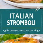 Receta de Stromboli |  Stromboli italiano #pepperoni #cheese #ham #dinner #dinneratthezoo