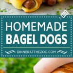 Receta Bagel Dog |  Hot Dogs #bagel #hotdogs # cena # almuerzo #dinneratthezoo