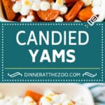 Receta de camote confitado | Batatas confitadas # ñames # batatas # malvaviscos # cazuela # guarnición # otoño # acción de gracias #dinneratthezoo