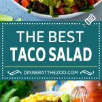 Receta de ensalada de tacos |  Ensalada De Taco De Res |  Ensalada mexicana #salade #taco #beef #lunch #avocate #dinner #dinneratthezoo