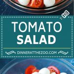 Receta de ensalada de tomate |  Ensalada de tomate con albahaca |  Ensalada caprese #insalata #tomates # queso # verano # cena #dinneratthezoo