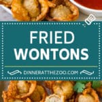 Receta de wonton frito #comida china # cerdo #aperitivo #wontons #dinneratthezoo