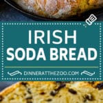 Receta de pan de soda irlandés #bread #baking #stpatricksday #sidedish #dinneratthezoo