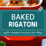Rigatoni al forno #pasta #dinner #italianfood #groundbeef #Cazuelas online# cazuela