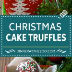 Receta de pastel de Navidad con trufas | Pastel de trufa | Bolas de pastel | Bocaditos de pastel # pastel # navidad # espolvorear # hornear #dinneratthezoo