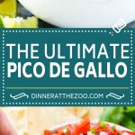Receta Pico de Gallo |  Receta de salsa casera |  Receta de salsa fresca #sauce #salsafresca #picodegallo #snack #aperitif #dinneratthezoo