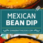 Receta de salsa de frijoles |  Dip mexicano #dip #aperitif #mexicanfood # frijoles # queso #dinneratthezoo
