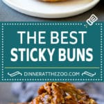 Receta de bollos pegajosos | Sándwiches dulces | Rollos de canela # desayuno # brunch # canela # nueces # Cazuelas online# pan