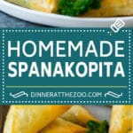 Receta Spanakopita #appetizer #snack #spinach #cheese #dinneratthezoo