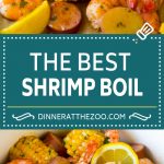 Receta para hervir camarones |  Camarones hervidos |  Low Country Boil # camarones # salchichas # maíz # papas # mariscos # cena # dinneratthezoo