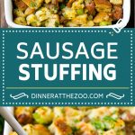 Receta de salchicha rellena |  Relleno de Acción de Gracias |  Prepara el relleno # relleno # acción de gracias # salchicha # guarnición # cena #dinneratthezoo