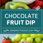 Receta de salsa de frutas con chocolate |  Salsa de chocolate |  Dip de postre #chocolate #dip #fruta #postre #glutenfree #dinneratthezoo