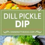 Receta de salsa de pepinillos con eneldo |  Dip de pepinillos |  Salsa de Queso Crema |  Aperitivo en escabeche