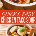Una sopa de taco de pollo rápida y fácil llena de frijoles y verduras, lista en solo 25 minutos.  #StockUpOnDelMonte #Safeway Ad