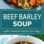 Receta de sopa de cebada y carne |  Sopa de ternera |  Sopa de cebada # Sopa # Carne de res # Cena # Verduras # Denneratthezoo #Comida reconfortante