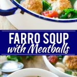 Receta de albóndigas de sopa de espelta |  Receta Farro |  Sopa de albóndigas |  Receta de sopa saludable