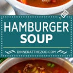 Receta de sopa de hamburguesa |  Guiso de hamburguesa |  Sopa de carne molida # hamburguesa #sopa # carne picada # estofado # cena #dinneratthezoo