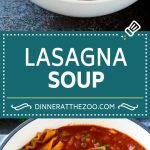 Receta de sopa de lasaña |  Sopa italiana |  Sopa de carne molida #lasaña #pasta # sopa de carne #comedor #Cazuelas online#italiano
