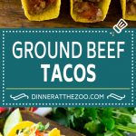 Receta de taco de carne molida |  Tacos crujientes |  Tacos de res #tacos #mexicanfood #tacotuesday #dinneratthezoo