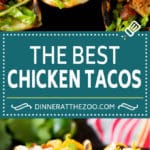 Receta de taco de pollo