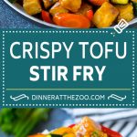 Receta de tofu salteado |  Tofu crujiente |  Tofu y verduras |  Verduras salteadas #tofu # vegetariano #stirfry # calabacín # cena # sin carne #dinneratthezoo
