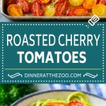 Receta de tomate cherry asado |  Tomates asados ​​# tomates # guarnición # sin gluten # limpieza # saludable # cena #dinneratthezoo
