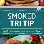 El tri-tip ahumado se recubre con una mezcla de especias de la casa y luego se ahuma lentamente hasta obtener una perfección tierna y jugosa.  #beef #dinneratthezoo