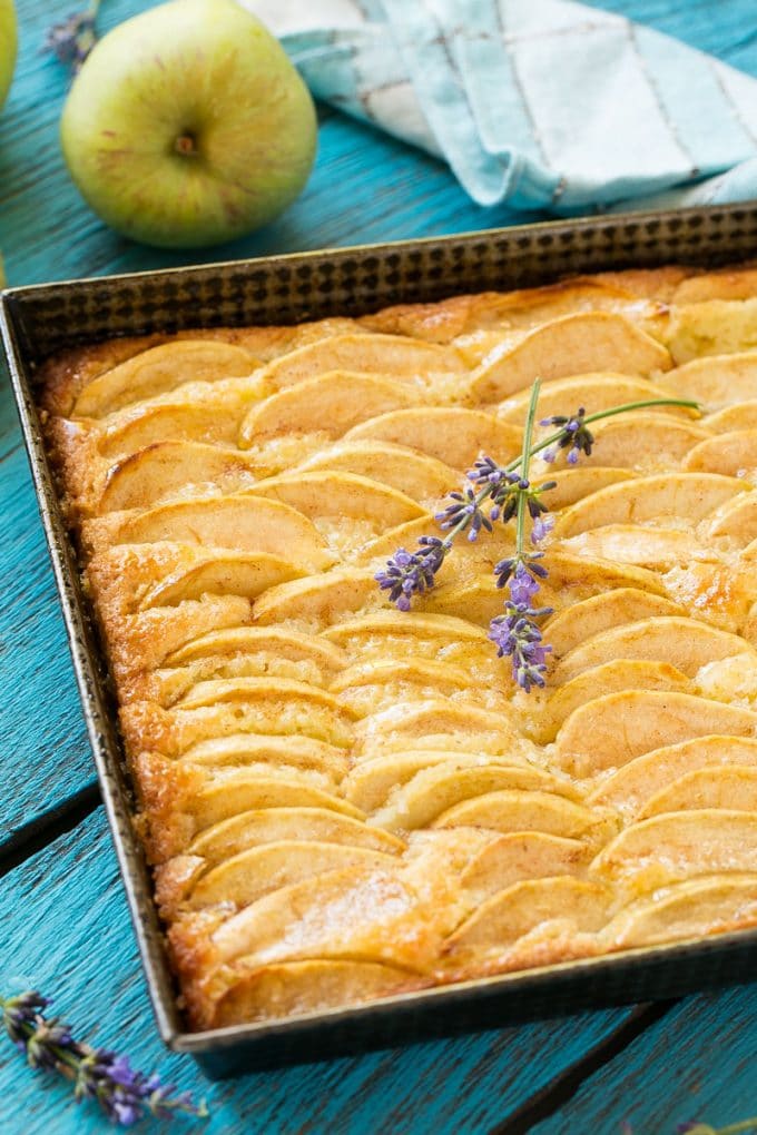 Tarta de canela y manzana