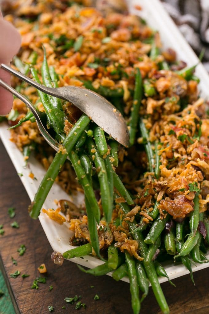 Judías verdes rancheras con tocino