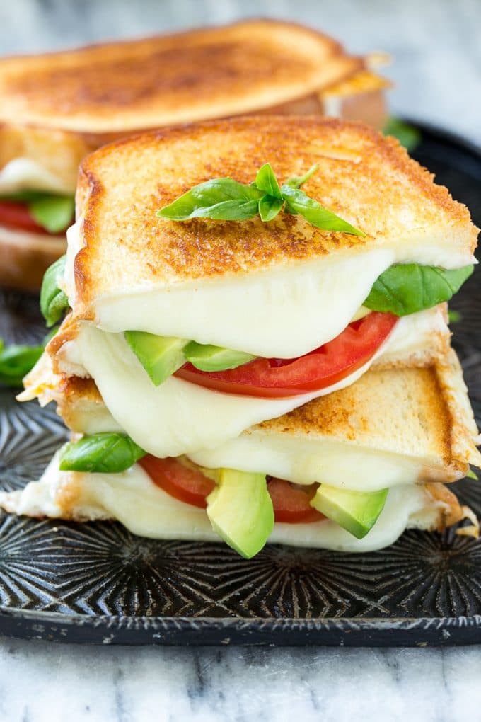 Sándwich Caprese a la Parrilla