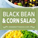 Receta de ensalada de frijoles negros y maíz |  Ensalada Mexicana |  Ensalada de frijoles negros |  Ensalada de frijoles # ensalada # frijoles # maíz # comida mexicana #dinneratthezoo