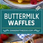 Receta de gofres de suero de leche |  Waffles caseros # waffle #brunch #brunch #dinneratthezoo