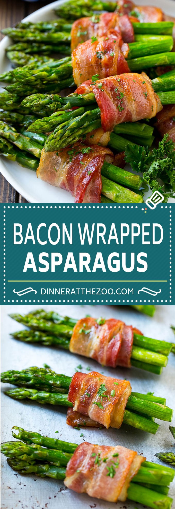 Receta de espárragos envueltos con tocino |  Espárragos asados ​​|  Guarnición de espárragos
