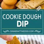 Receta de masa para galletas |  Masa de galleta comestible |  Dip de galleta con chispas de chocolate #cookies #dip #cookiedough #postre #snack #dinneratthezoo