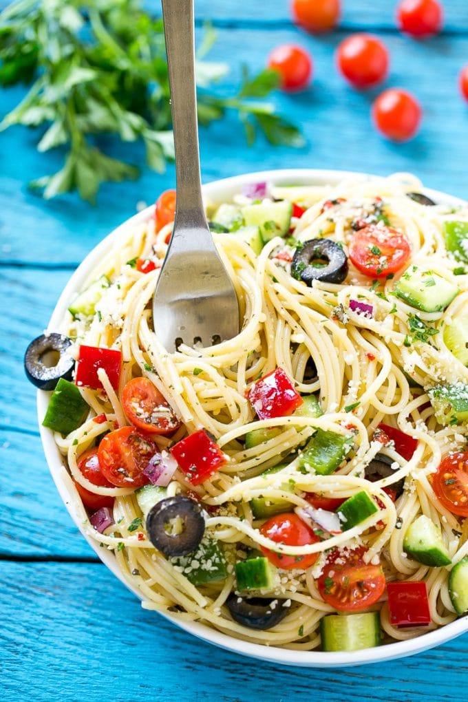 Ensalada de espagueti
