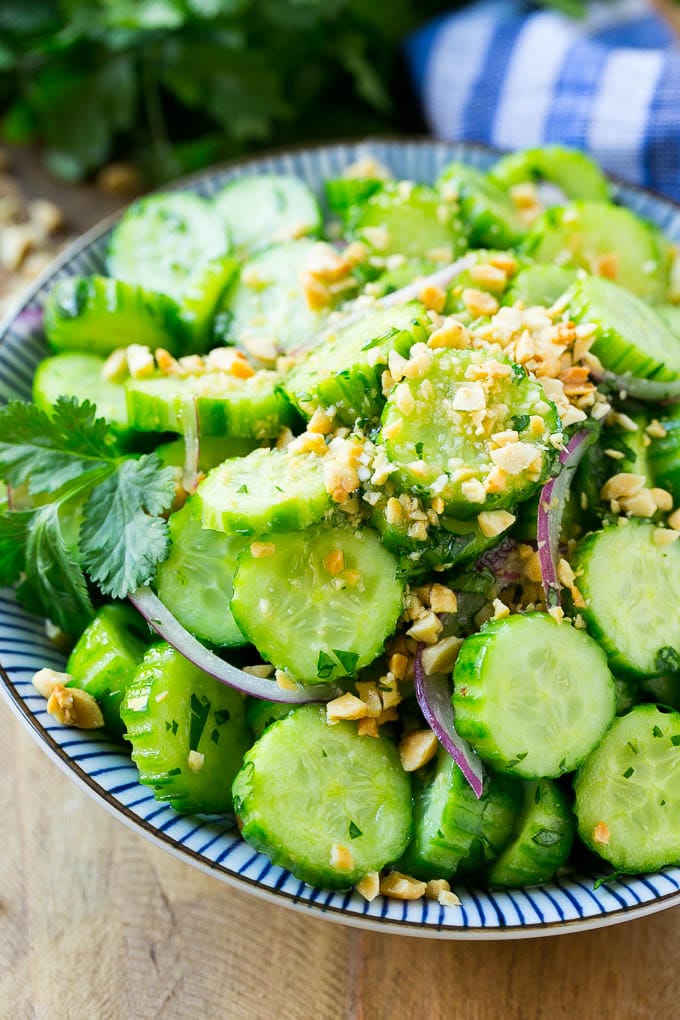 Ensalada Thai de pepino