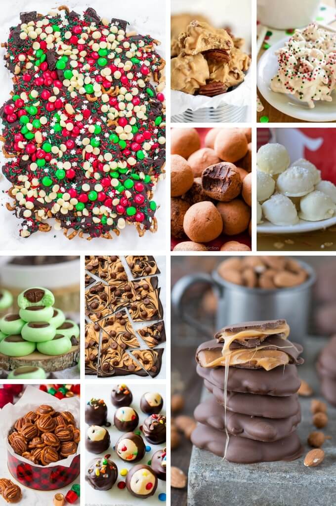 Tortugas, trufas y cascaras de chocolate para Navidad.