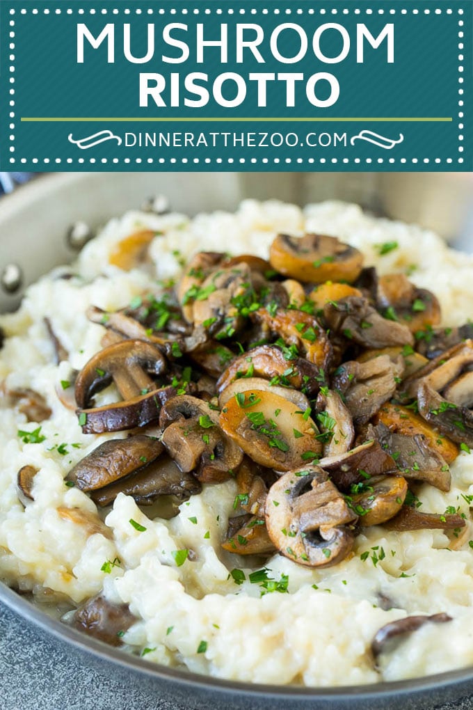 Receta de risotto con champiñones |  Arroz con setas |  Easy risotto #riz #funghi #sideish #glutenfree #dinner #dinneratthezoo