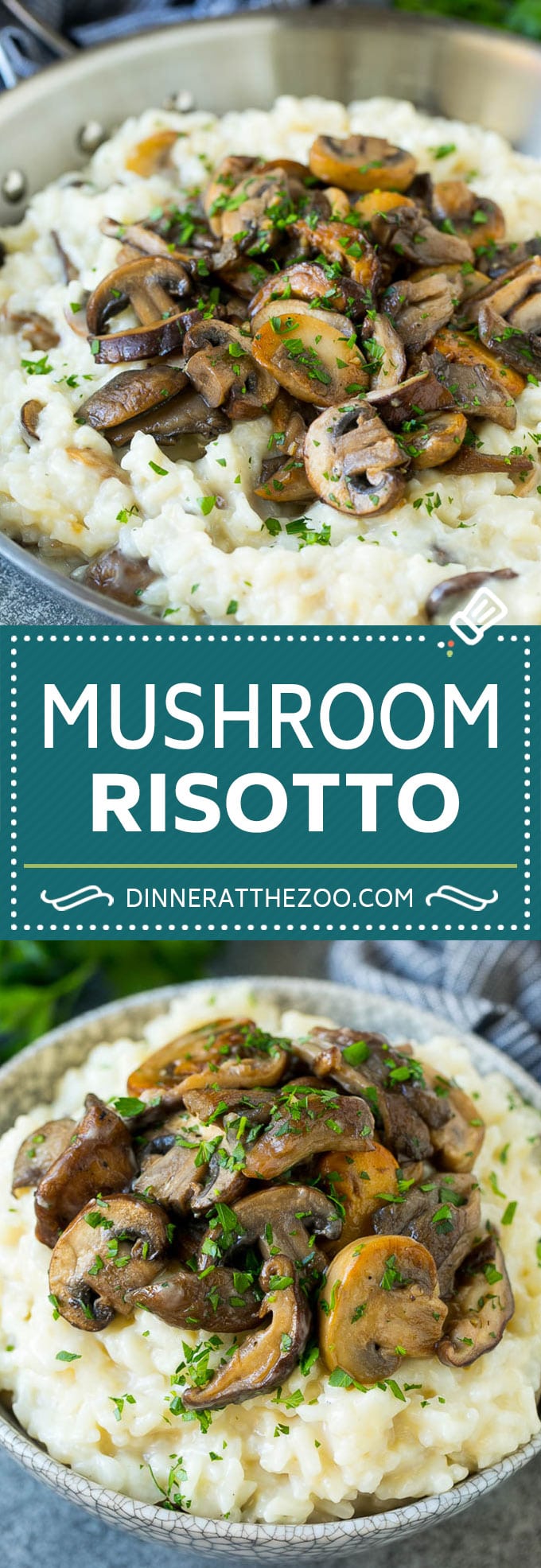 Receta de risotto con champiñones |  Arroz con setas |  Easy risotto #riz #funghi #sideish #glutenfree #dinner #dinneratthezoo