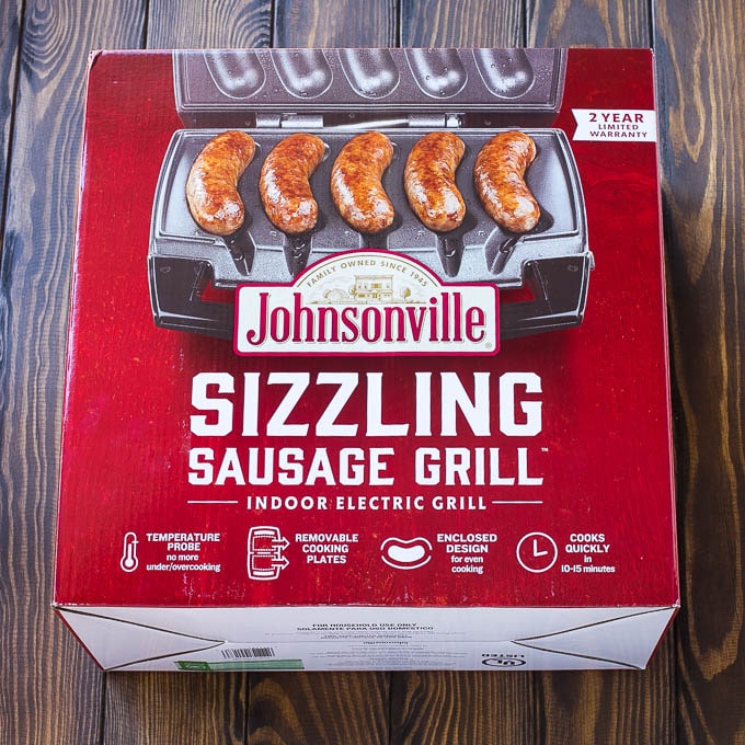 Salchicha Johnsonville a la parrilla chisporroteante