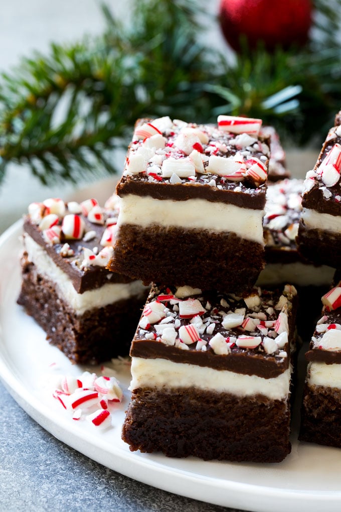 Estos sencillos brownies de menta son el regalo perfecto para las fiestas.